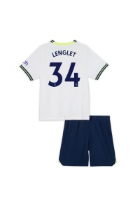 Fotbalové Dres Tottenham Hotspur Clement Lenglet #34 Dětské Domácí Oblečení 2022-23 Krátký Rukáv (+ trenýrky)